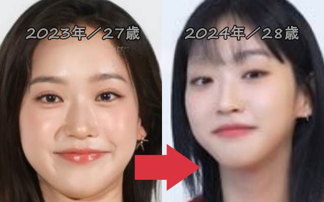 ハンジヒョンの整形比較画像