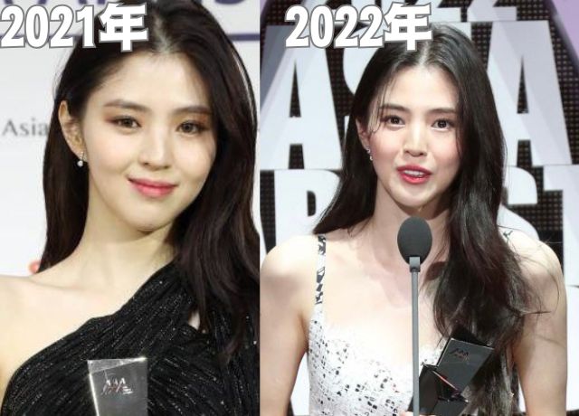 ハンソヒの鼻の年代順画像 2021年と2022年