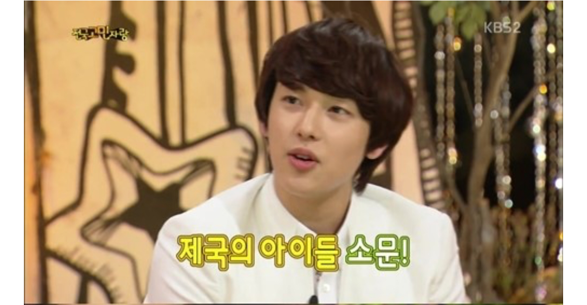 2013年4月韓国で放送されたKBS 2TV「国民トークショー アンニョンハセヨ」に出演シーン
