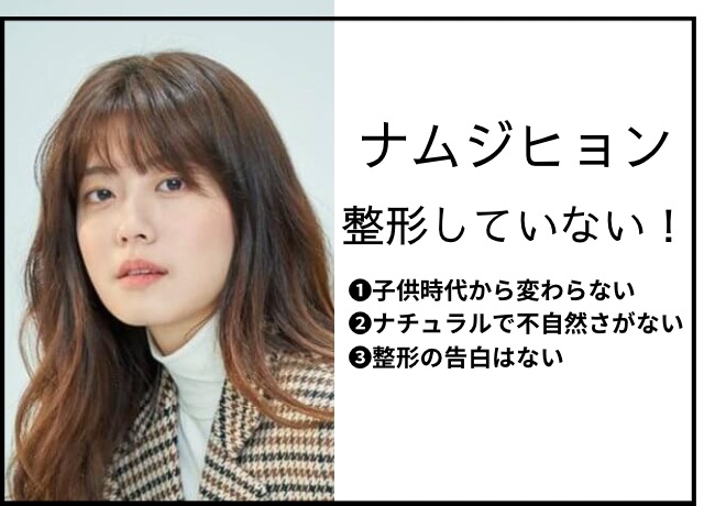 ナムジヒョンの整形検証